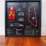 Ferrari 499P – Le Mans 2023 Champion | 1:24 Scale Framed Model (52x52cm)