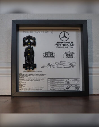 Mercedes-AMG F1 W14 E – Lewis Hamilton | 1:43 Scale Framed Display (27x27cm)
