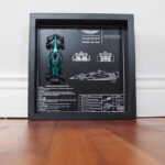 Aston Martin AMR23 – Fernando Alonso Edition | 1:43 Scale Framed Display (27x27cm)
